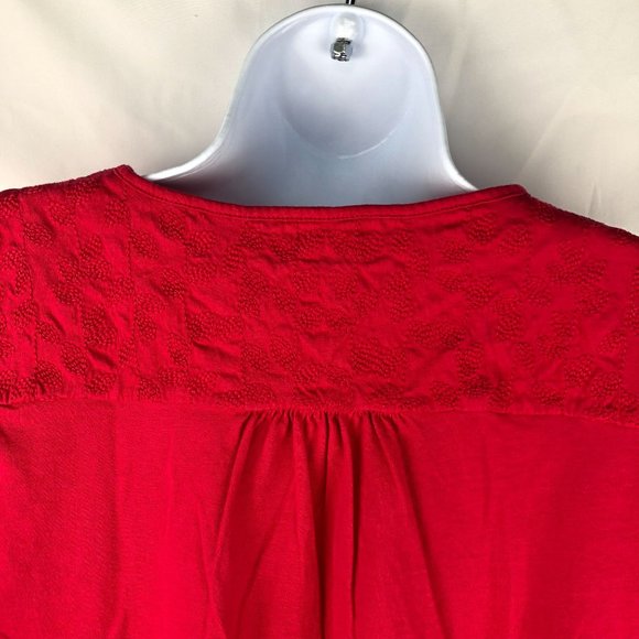 LIZ CLAIBORNE 3/4 sleeves embroidered blouse XL - Picture 6 of 6